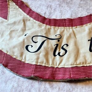 Hand made vintage Christmas banner